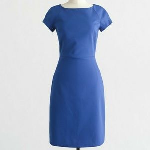 J. Crew Crepe Blue Dress